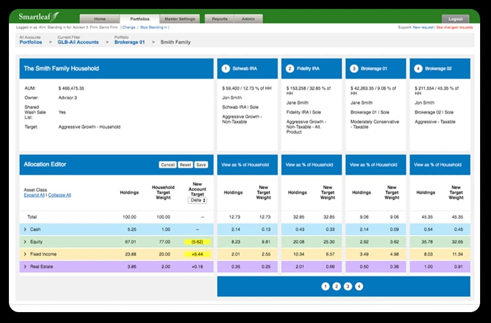 Smartleaf Portfolio Rebalancer - portfolio rebalancing software for individuals